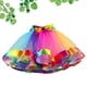 thumbnail image 2 of Falda de tul arcoíris, falda tutú, falda de rendimiento, vestido con degradado de color para mujeres y niñas (talla L), 2 of 5
