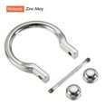 thumbnail image 4 of 31mm U Shape Horseshoe D-Rings Zinc Alloy Electroplated Silver Tone 4 Pack, 4 of 5