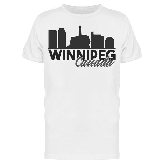 Winnipeg Canada Silhouette T-Shirt Men -Image by Shutterstock, Male 3X-Large
