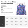 thumbnail image 6 of Goofa Colorful Mushrooms Printed Women's UPF 50+ Sun Protection Hoodie Jacket Lightweight Long Sleeve Sun Shirt for Women with Pocket Hiking Outdoor-, 6 of 9