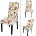 thumbnail image 5 of Pattern Chair Covers for Dining Room Set of 6, High Stretch Removable Washable Parsons Chair Slipcover for Home Party Hotel Wedding Ceremony (Flower,6PCS), 5 of 6