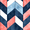 Blue Geometric, variant on FORMRS 3 Ring Binder with Pockets 1.5" D-Rings Clip Board 200 Sheets Capacity, Pink Daisy