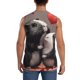 thumbnail image 4 of Fotbe Heart Guinea Pig Couple Men's Camiseta sin Mangas Estampada para Hombres, Playera Casual para Gimnasio, Entrenamiento, Playa-Large, 4 of 7