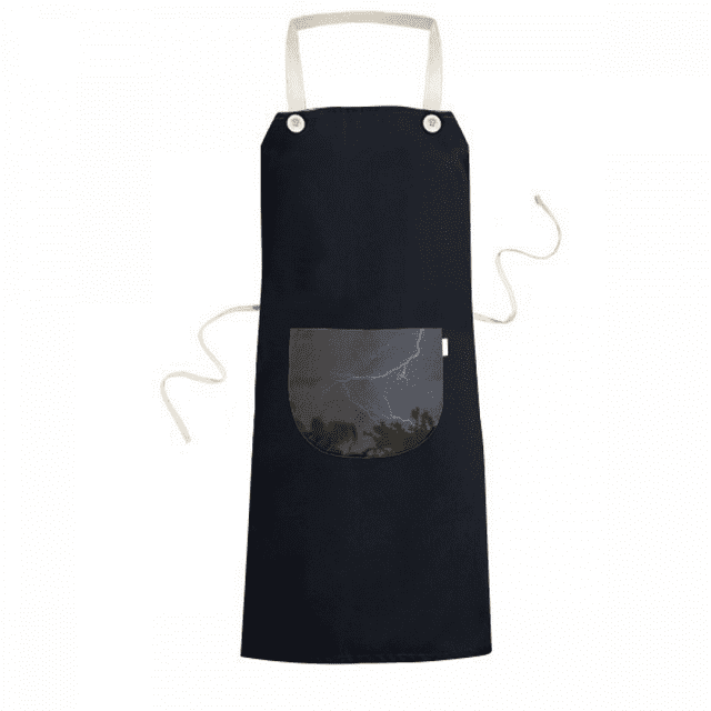 Night Dark Forestry Science Nature Scenery Apron Bib Sarong Cooking Baking Kitchen Pocket Pinafore