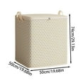 thumbnail image 2 of Solution de Rangement Textile Maison pour Salon et Chambre - Sacs Ondulés Gris Extra Larges pour Déménagement Organiser et Ranger Couvertures avec Poignées, 2 of 4