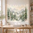 thumbnail image 5 of Forest Collection Tall with Evergreen Pine Trees, Serene Japanese Inspired for Japanese Art Lovers, Wall Decor, Christmas Gift, Tapestry Wall Hanging for Dorm and Living Room, 5 of 7