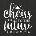thumbnail image 2 of Cheers To The Future T-Shirt | Happily Married Black Tee Gift, 2 of 5