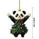 thumbnail image 3 of Seyotauo Cute Pet Pattern Acrylic Christmas Ornaments 3.15x3.15 Inch Double-Sided Pattern, Easy to Hang Christmas Tree Decorations Indoor, Festive Holiday Christmas Decor Gifts for Family Colleagues, 3 of 9