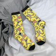 thumbnail image 5 of Logiee Ducks Print Adult Socks for Men & Women,Calf Socks, Ankle Socks,Boots Socks,Breathable Casual Sock,Unisex Crew Socks, 5 of 6