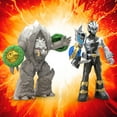 thumbnail image 5 of Power Rangers Dino Fury Battle Attackers 2-Pack Black Ranger vs. Smashstone, 5 of 6