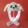 thumbnail image 1 of Plush Rabbit Ear Hat Can Move Interesting Cute Soft Plush Bunny Hat Gifts For Girls-Useful, 1 of 4