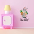 thumbnail image 3 of Just A Girl That Love Rabbits Bunny Carrots Basket BE KIND Garden Farm Chicken Cow Horse Farmer Ranch Egg Fox Hen House Pig Sheep Decorating Ideas Wall Decal Sticker - Size: 12 In X 20 In, 3 of 5