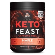 Ancient Nutrition, KetoFEAST, Maple (Caffeine Free), 15 servings