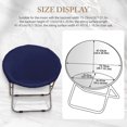 thumbnail image 2 of Saucer Chair Slipcover Removable Polyester Washable for Furniture Protection Dark blue, 2 of 10