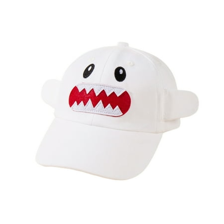 

New Baby Cute Baseball Cap Shark Mouth Embroidery Sun Trucker Hat with Ears for Toddler Boys Girls Outdoor Running Sports