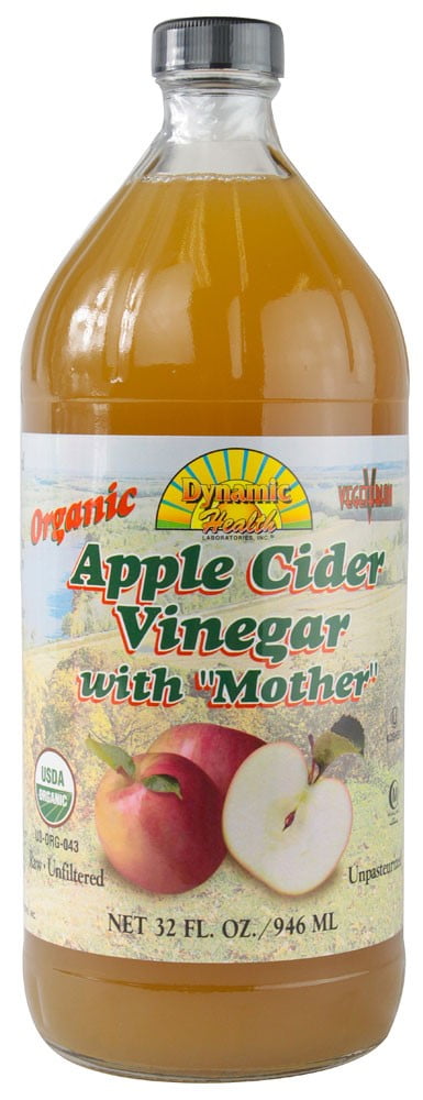 Dynamic Health Organic Apple Cider Vinegar, Raw & Unfiltered, 32 Fl Oz by Dynamic Health Laboratories Inc