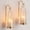Gold, variant on Gold Candle Sconces Wall Decor: Set of 2 Wall Candle Holder for Pillar Candles - Modern Metal Hurricane Lantern Decoration for Indoor Porch Fireplace Bathroom Living Room