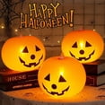 thumbnail image 1 of PENGXIANG 12inch 5Pcs Glowing Pumpkin Balloons With LED Lights Halloween Decorations, 1 of 5