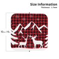 thumbnail image 3 of Disketp Christmas Buffalo Plaid Funny Coasters,4 Pcs Leather Coasters With Holder, Perfect Housewarming Hostess Gifts,Protect Furniture From Water Marks Scratch, 3 of 9
