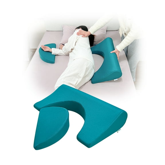 23.6" Bedsore Wedge Pillow for Pressure Relief, Positioning Wedge for Back Pain Relief, Pressure Ulcer Cushion Support Pillow After Surgery for Seniors & Bedridden Patients