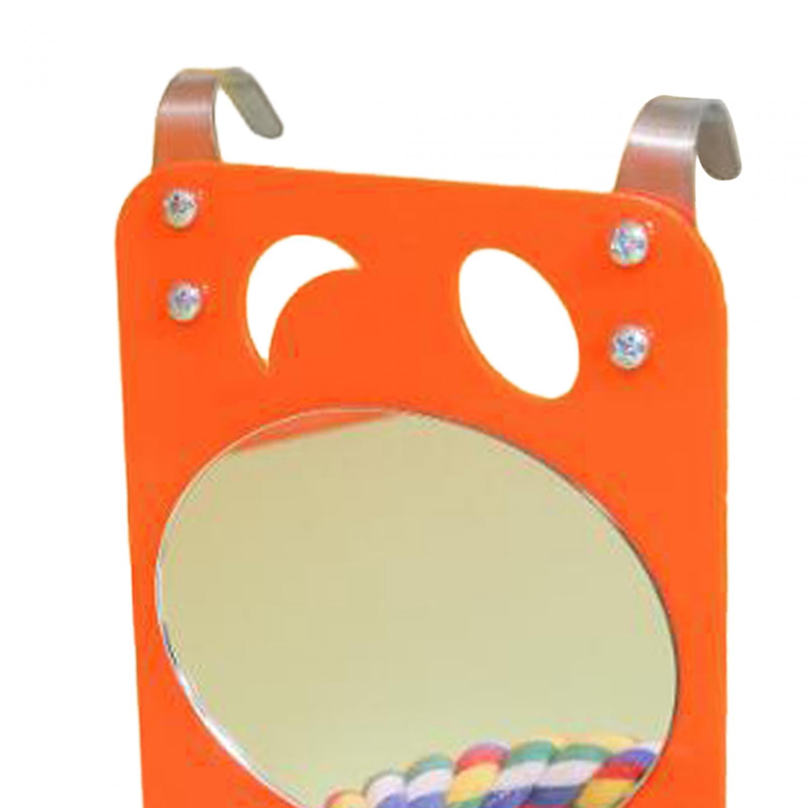 TOOYFUL 7 inch Bird Mirror with Rope Perch Bird Toy Pet Supplies, Exercise Fun Playing Cage Accessories Parrot Cage Toy for Lovebirds