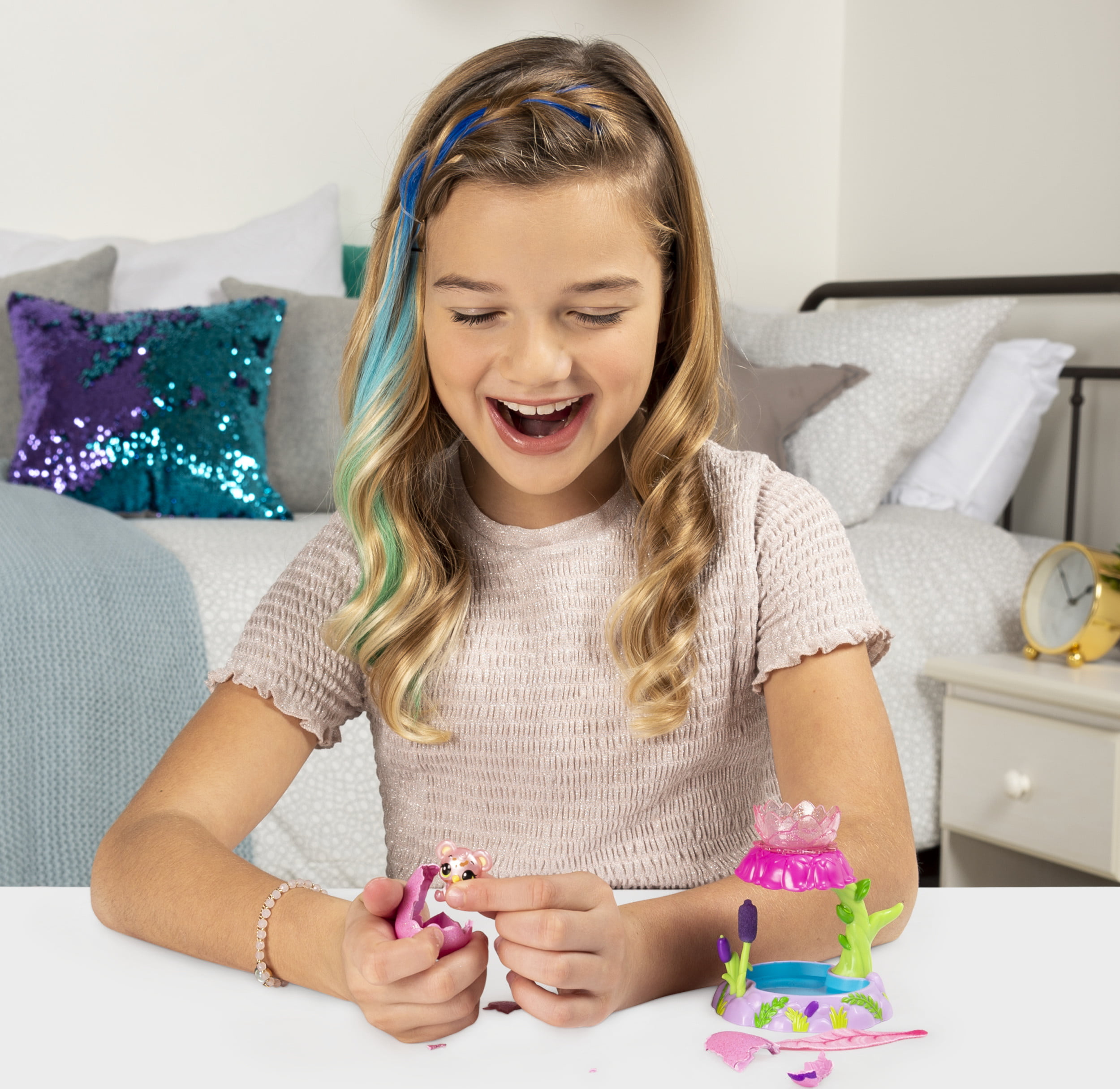 Hatchimals Colleggtibles Flower Shower Playset With Mermal Magic for for sale online 