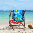 thumbnail image 3 of Clearance! Bath Towel Under $10 Beach Towel Marine Fish Printed Beach Towel Colorful Bath Towel Sandproof Beach Blanket 7.87*7.09*2.36 in, 3 of 7