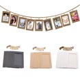 thumbnail image 2 of 10Pcs Paper Photo Frame Wall Hanging Picture Album Rope Clip DIY Home Decor, 2 of 6