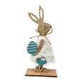 thumbnail image 2 of Decoraciones de Pascua, Adornos de Pascua, Regalos de Pascua Adorno de Conejo de Pascua Hogar Pequeño Colgante de Pared Conejo de Pascua Conejo de madera, 2 of 6