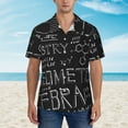 thumbnail image 4 of Easygdp Black Scientific Men'S Summer Casual Short Sleeve,Short Sleeve Button-Down Shirt, Lapel Loose Breathable Hawaiian Short Sleeve - X-Large, 4 of 9
