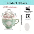 thumbnail image 1 of Regalos de Té para Amantes Del Té Acrílico en Forma de Corazón Taza de Té Ornamento 15cm Más Largo Lado Lindo Regalos de Oficina para Decoraciones de San Valentín, 1 of 9