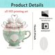 thumbnail image 2 of CaiYueKe Romantic Heart Teacup Acrylic Ornament Decorative Gift for Couples Valentine's Day Anniversary Wedding Home Decor Kitchen Desk Tabletop Decoration Love Present Souvenir Collectible, 2 of 9