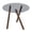 35" Matte Walnut, variant on BFJDM Small Glass Dining Table for 2-4 People, 35" Round Dining Table with Metal Legs, Glass Kitchen Table for Dining Room Home Office Small Spaces, Walnut
