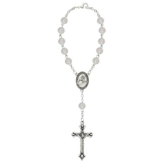 Crystal April Auto Rosary