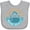 AC-Heather Grey, variant on Inktastic Miami Beach Florida Travel Trip Boys or Girls Baby Bib