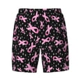 thumbnail image 4 of Lsque Mens Swim Trunks Breast Cancer Awareness (2) Pattern - Bathing Suit Compression Liner - Beach Swim Shorts Swimwear - (S-3XL) - Stretch Quick Dry -3X-Large, 4 of 9