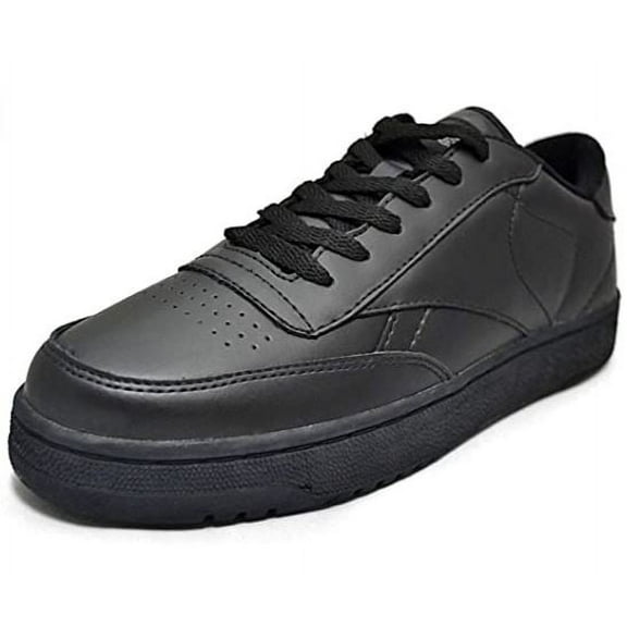 Peaks Men's Winner Lea Bal Oxford Casual Athletic Shoe 16121, Black - Size 7W