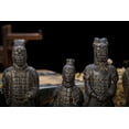 thumbnail image 5 of THY Set of 5 Antique Reproduction Qin Dynasty Terracotta Warrior Statuette Miniatures - Black, 5 of 7