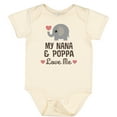 thumbnail image 3 of Inktastic Nana and Poppa Love Me Grandchild Elephant Boys or Girls Baby Bodysuit, 3 of 5