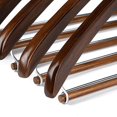 thumbnail image 6 of Quality Hangers Wooden Hangers Beautiful Sturdy Suit Coat Curved Hangers Great for Travelers Heavy Duty Hanger with Locking Bar - Retro Finish (5), 6 of 6