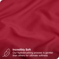 thumbnail image 4 of Bare Home Pillowcase Set - Envelope Closure - Premium 1800 Collection - Double Brushed - Ultra Soft - King Size 20x40, Red, 2 Count, 4 of 6