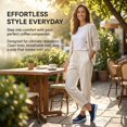 thumbnail image 2 of LANCROP Women Round Toe Knit Ballet Flats Lightweight Soft Flats Slip On Shoes, 2 of 8