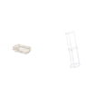 thumbnail image 6 of Storage Tray Rectangle Serving Tray Round Side Table Acrylic Material for Home Office Balcony Use 3 Piece Set, 6 of 8