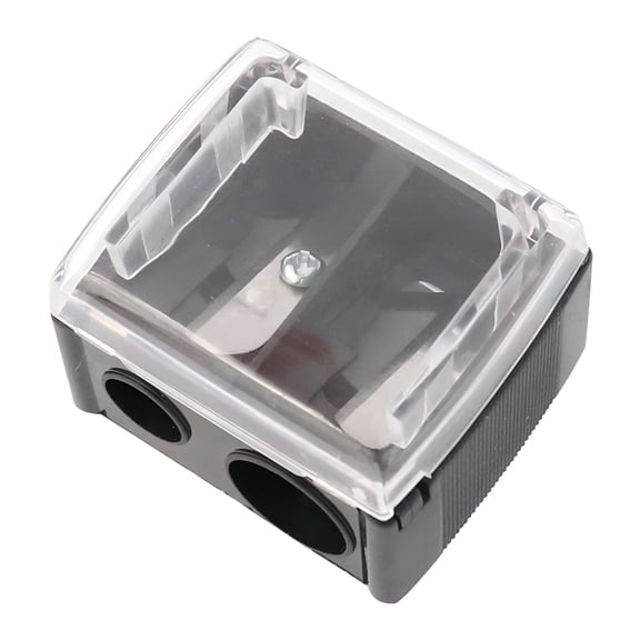 CCOCC Skin Care Eyebrow Pencil Sharpener, Double Hole Pencil Shaper Black