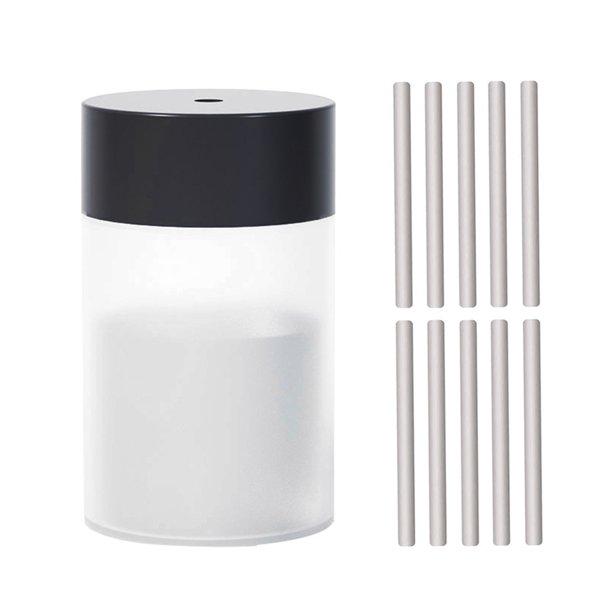 leyfeng Humidificador de niebla colorido de 260ml/9oz con 10 Uds. De recambio de mechas de hisopos de algodón, difusor de aromaterapia de repuesto Seven