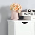 thumbnail image 4 of Small Bathroom Storage Cabinet, Floor Cabinet with 4 Large Drawers and 1 Cupboard, Freestanding Compact Floor Towel Cabinet for Bathroom, Laundry Room, Entryway and Bedroom, White, 4 of 10