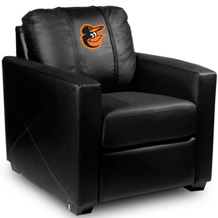 Baltimore Orioles MLB Silver Chair with Bird Logo Panel