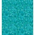 thumbnail image 3 of Teal Duvet Cover Set, Geometrical Shapes Triangles Squares Modern Abstract Art Different Shades of Blue, Decorative 3 Piece Bedding Set with 2 Pillow Shams, Queen Size, Turquoise Aqua, by Ambesonne, 3 of 3