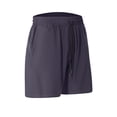 thumbnail image 4 of RYDCOT Mens Casual Shorts 9 inch Inseam Stretch Beach Shorts Elastic Waist Drawstring Summer Solf Shorts Dark Gray, 4 of 6