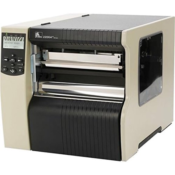 Restored Zebra 220Xi4 Industrial Direct Thermal/Thermal Transfer Label Printer  P/N 220-8K1-00000, 203 DPI, 8.5 Print Width, Ethernet/USB/Serial/Parallel (Refurbished)